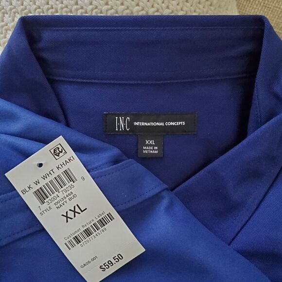 Inc International Pieced Button-Up Long Sleeve Shirt - Picture 13 of 15